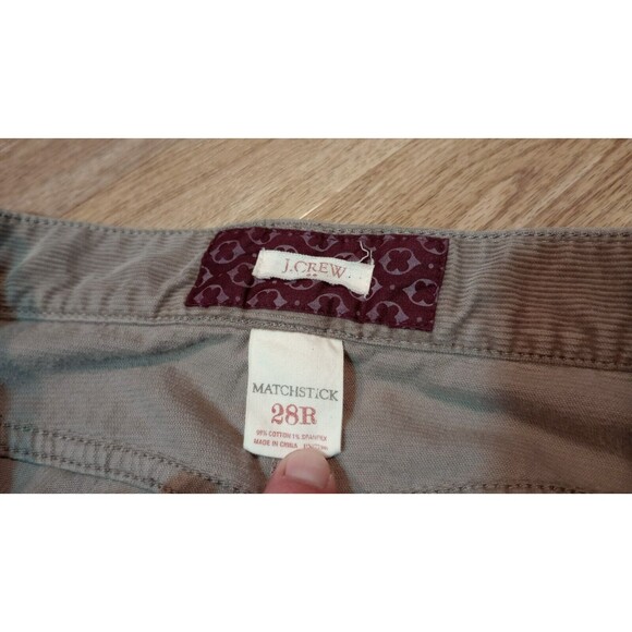 J Crew Matchstick Pants Womens 28 R TALL LONG Corduroy Straight Stretch Corded - Picture 4 of 16